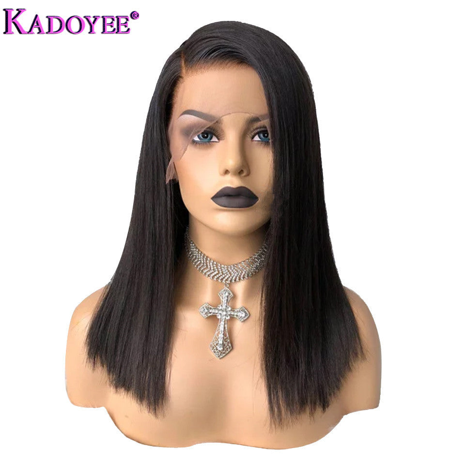 Europe, America, African Wigs, Female Human Hair Wigs, Front Lace Real Wigs Europe, America, African Wigs, Female Human Hair Wigs, Front Lace Real Wigs